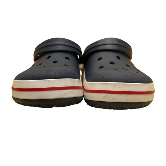 Crocs Men’s Navy EVA With Strap Slip-On Clogs Size 12 - Picture 2 of 8